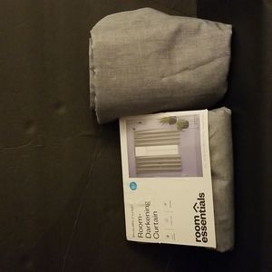 2 NEW Room ESSENTIALS Room Darkening Curtain PANELS